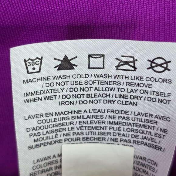 Womens Nike Therma Fit Purple Hoodie Sweatshirt Drawstring Polyester Size M - Picture 8 of 8